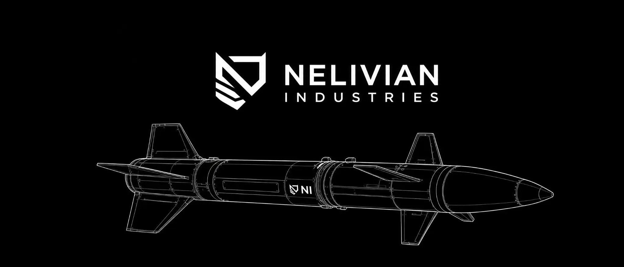 Nelivian Industries emblem above a technical line drawing, supplied by the company.